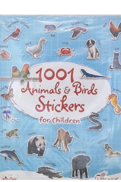 1001 ANIMALS AND BIRDS STICKERS FOR CHILDREN